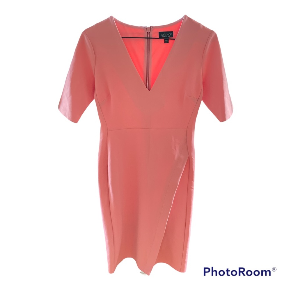 A pink cute formal dress